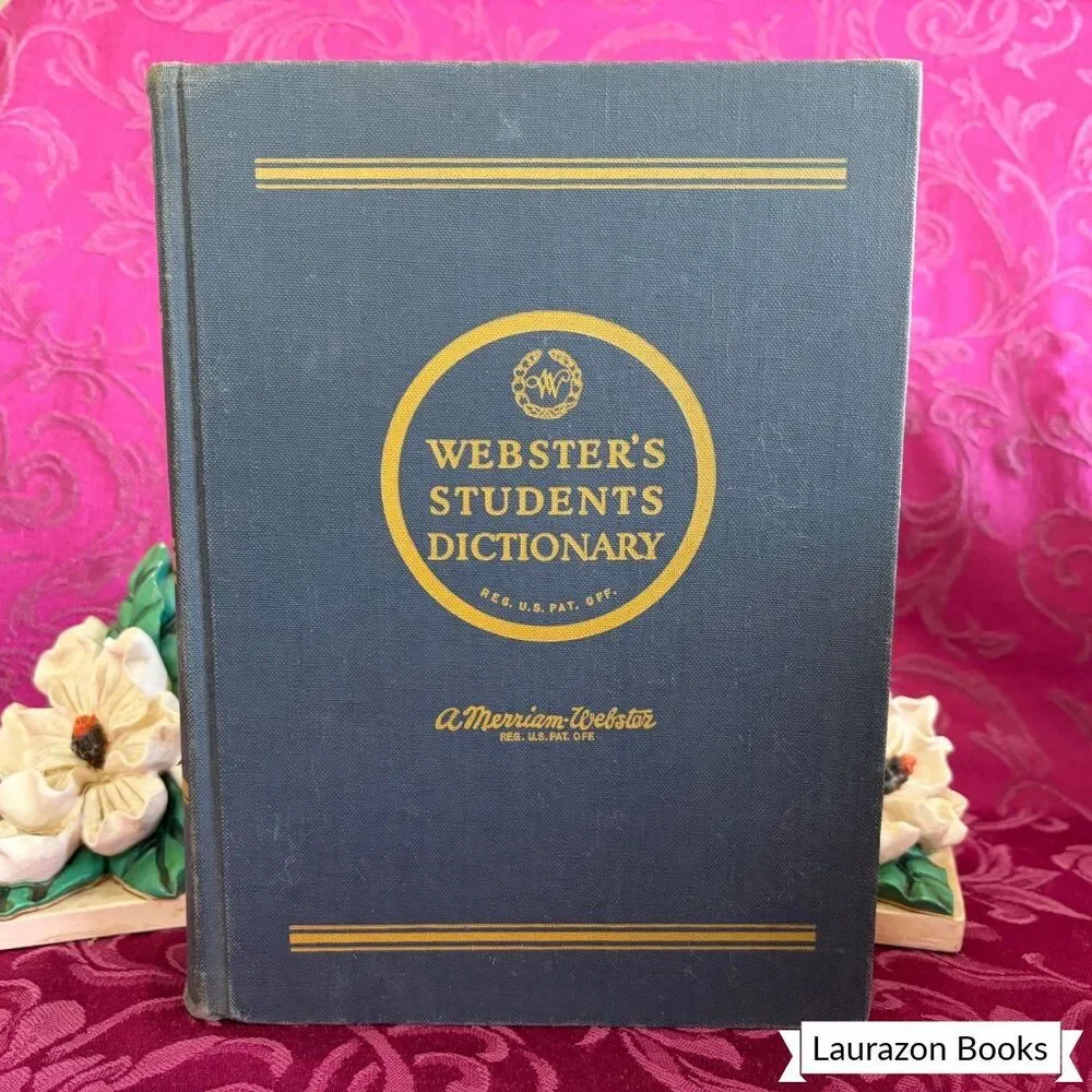 1956 Webster's Students Dictionary, Vintage Dictionary, American Book Company